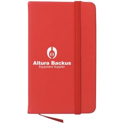 Material finish along the notebook cover shown in detail