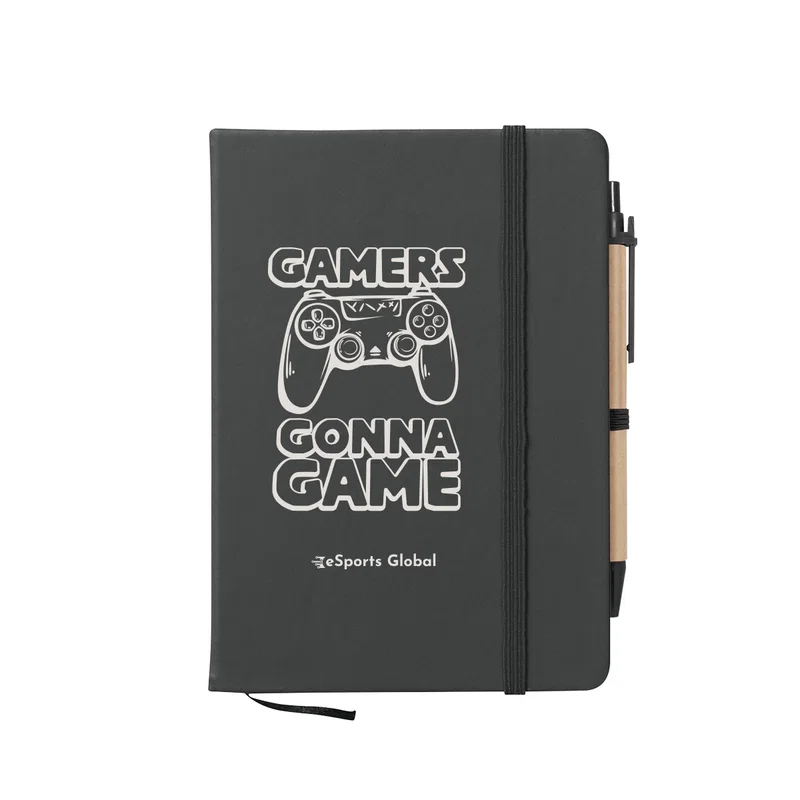 Journal Notebook w/ Sticky Notes & Flags — view 2
