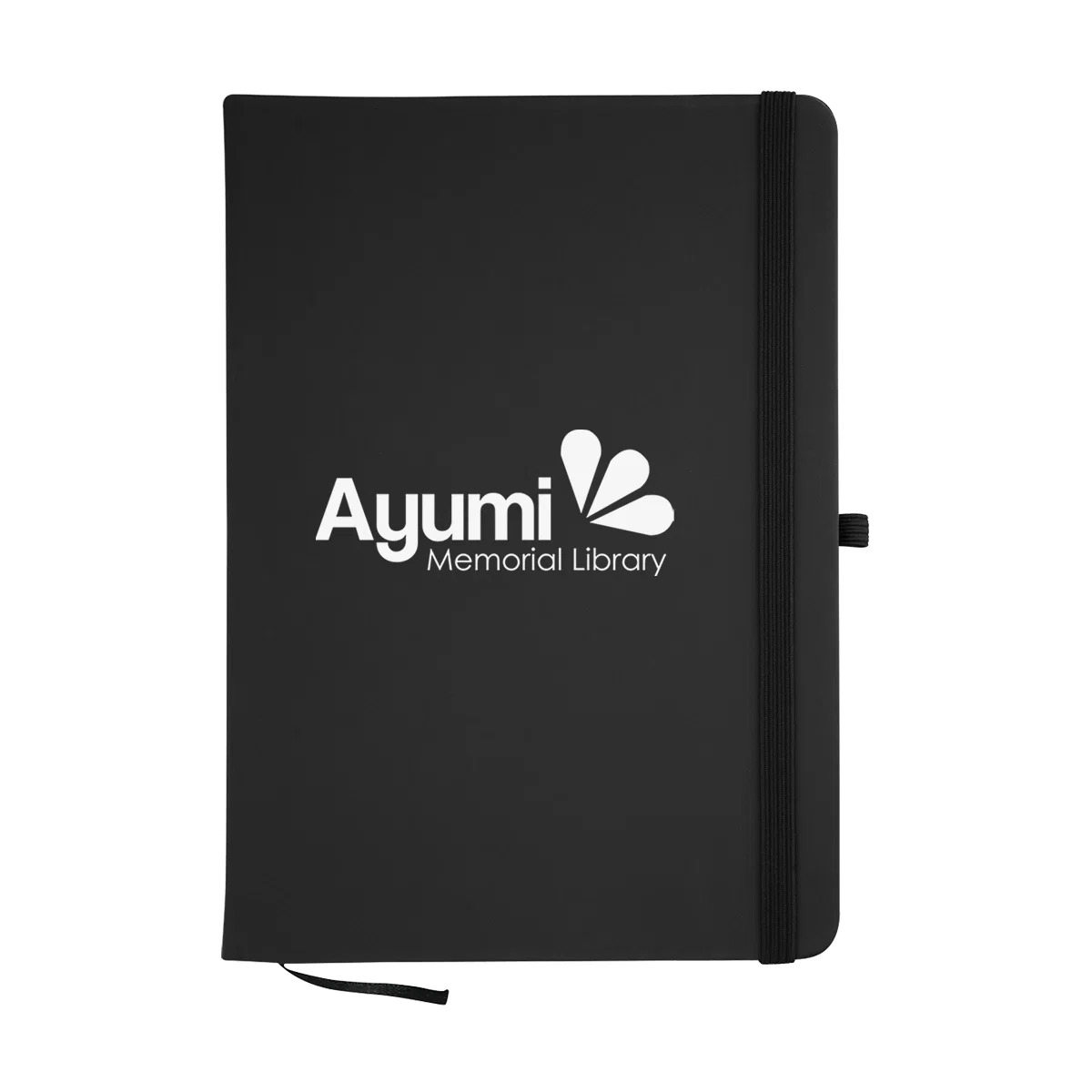Hardcover journal treated with an antimicrobial additive shown closed