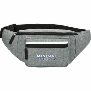 Journey Fanny Pack with Zippered Front Pocket, 600D Polyester