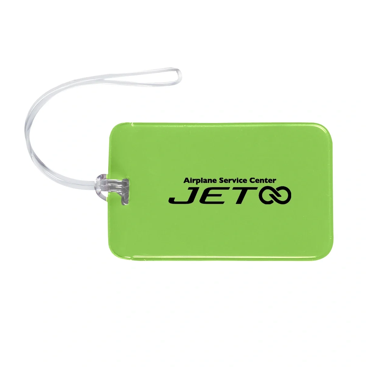 Reverse face of the four-inch travel tag