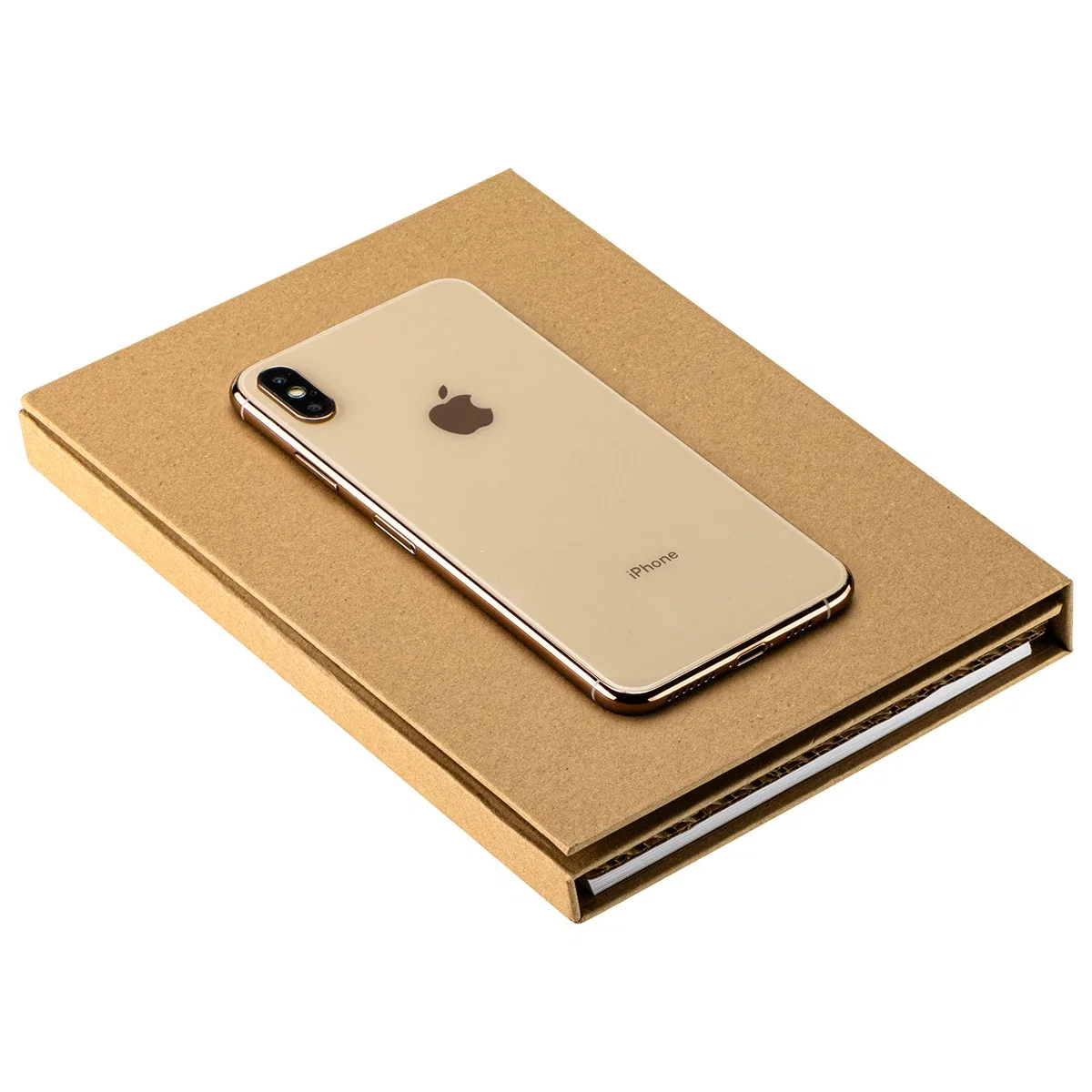 Open view of the Journeyman Pad Portfolio showing the ruler and pencil