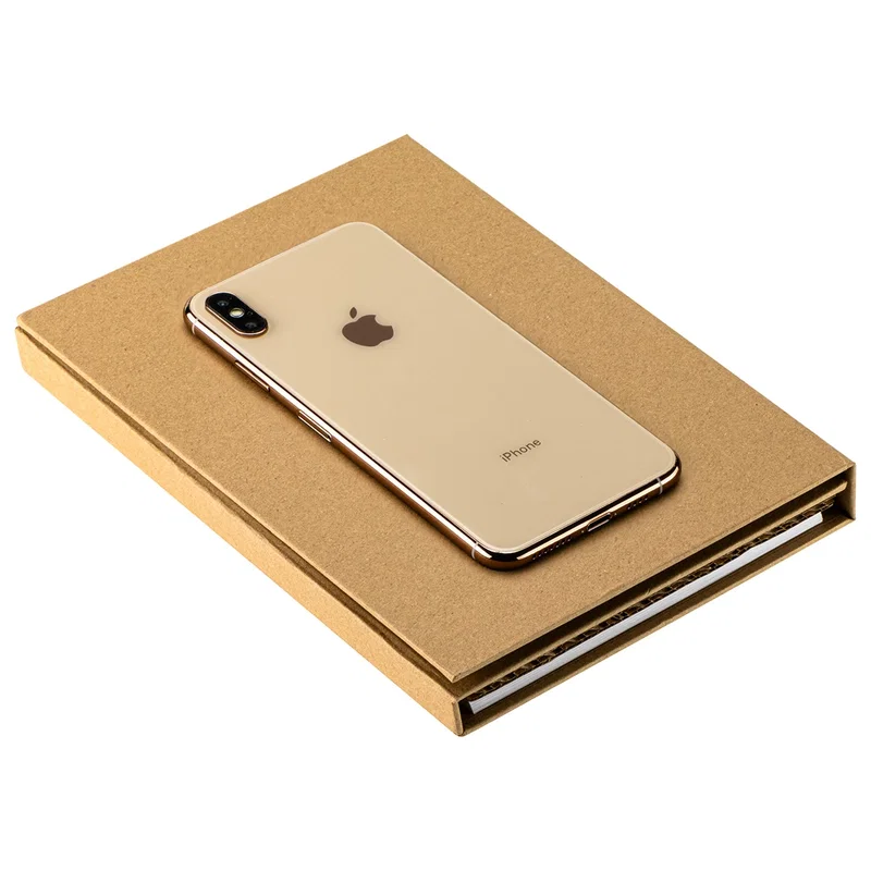 Open view of the Journeyman Pad Portfolio showing the ruler and pencil