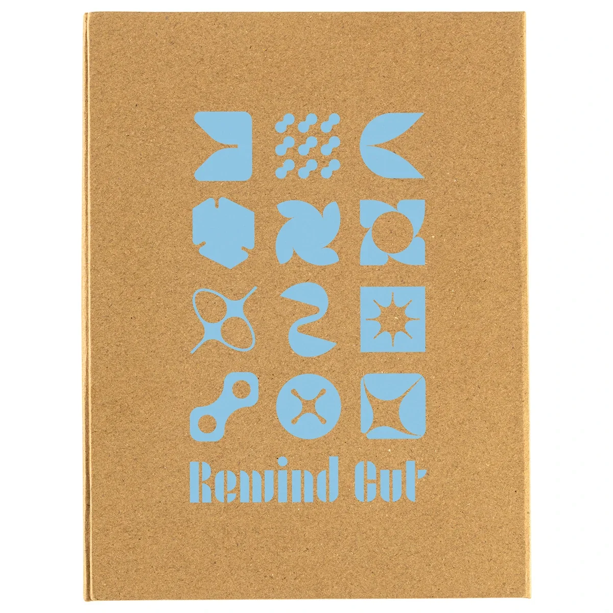 Close-up of the Journeyman Pad Portfolio's branded cover imprint area
