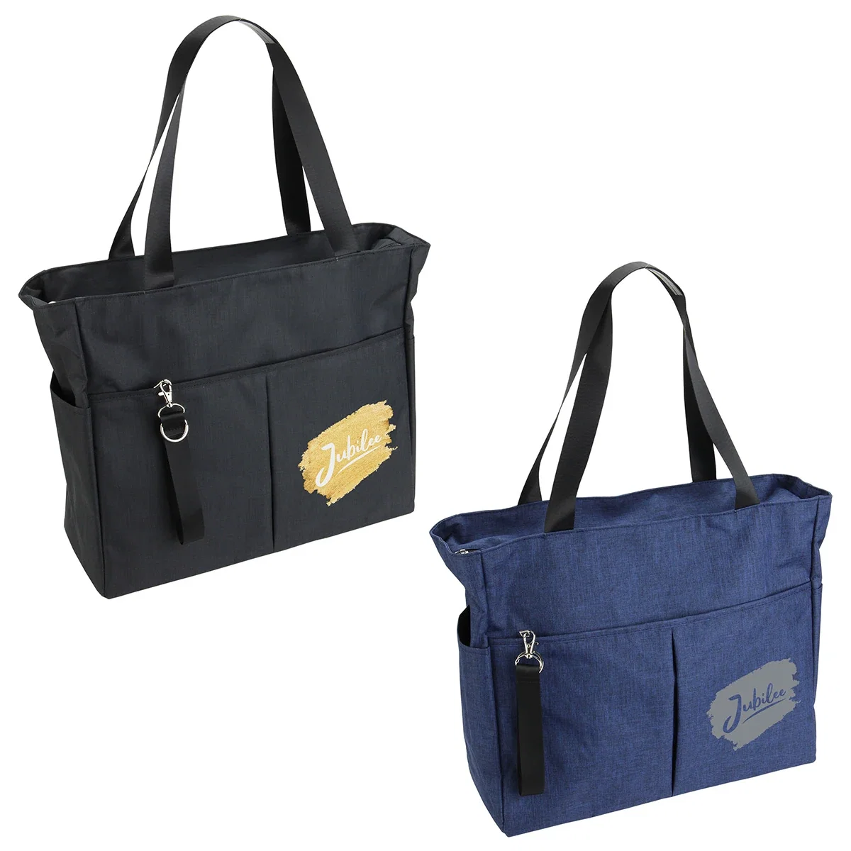 Promotional Jubilee polycanvas tote back view of trolley strap