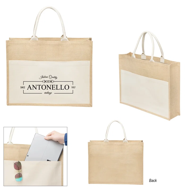Julia Jute Tote Bag — view 5