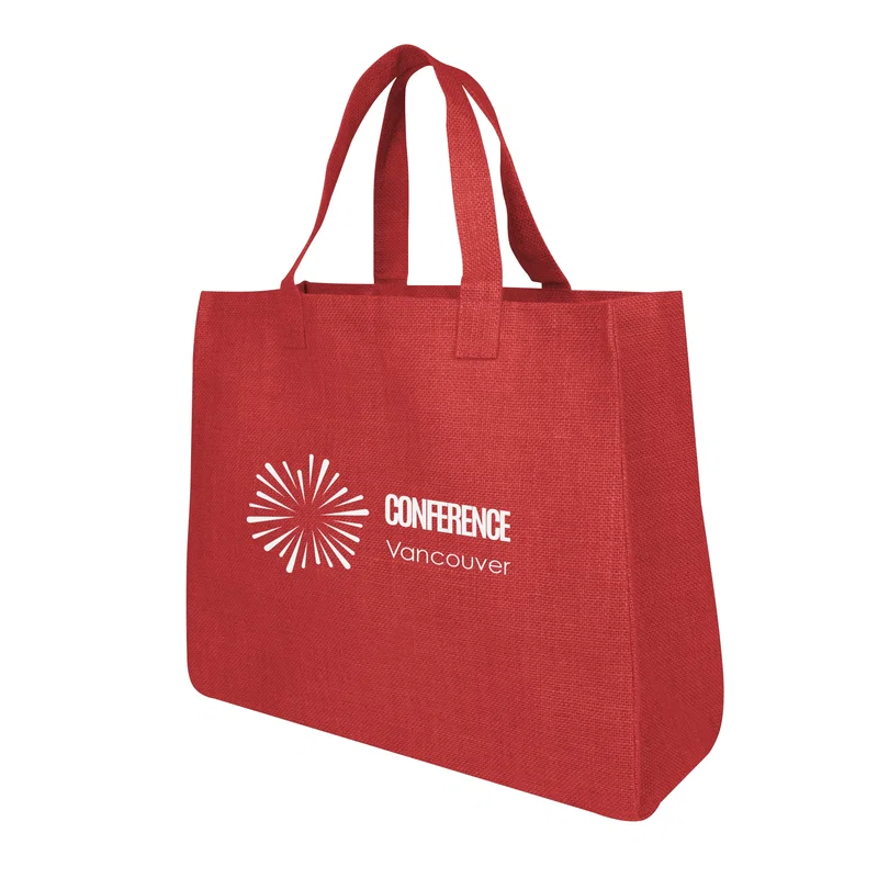 Customized Juliet Jute Tote Bag — view 5