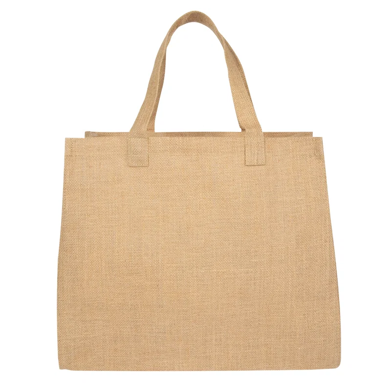 Customized Juliet Jute Tote Bag — view 7