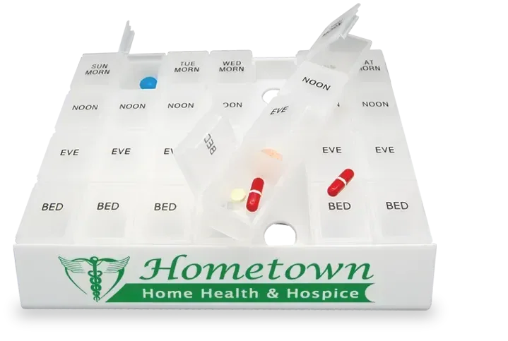 24/7 Weekly Medicine Tray Organizers — Standard, Jumbo & Rainbow custom-printed with a logo — view 2
