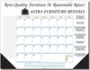 Jumbo Desk Pad Calendar - Blue/Gold Datepad w/Side Imprint in Blue