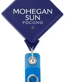 Custom JUMBO Diamond Badge Reel — view 2