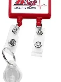 Custom Logo JUMBO Dual Strap Badge Reel — view 7