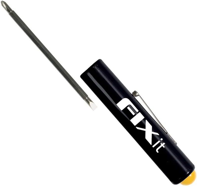 Custom Jumbo Pocket Screwdriver (Rev. 3/16" Flat Tip #1 PLP Blade/Button Top) — view 10