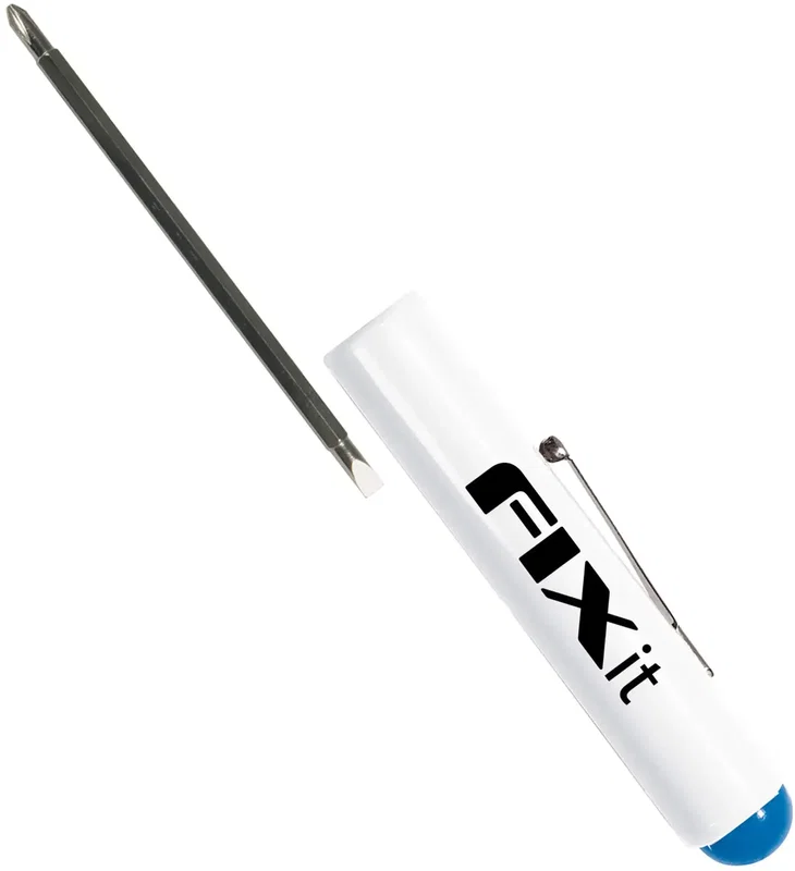 Custom Jumbo Pocket Screwdriver (Rev. 3/16" Flat Tip #1 PLP Blade/Button Top) — view 14