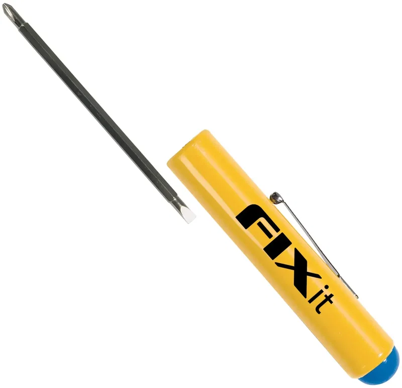 Custom Jumbo Pocket Screwdriver (Rev. 3/16" Flat Tip #1 PLP Blade/Button Top) — view 16