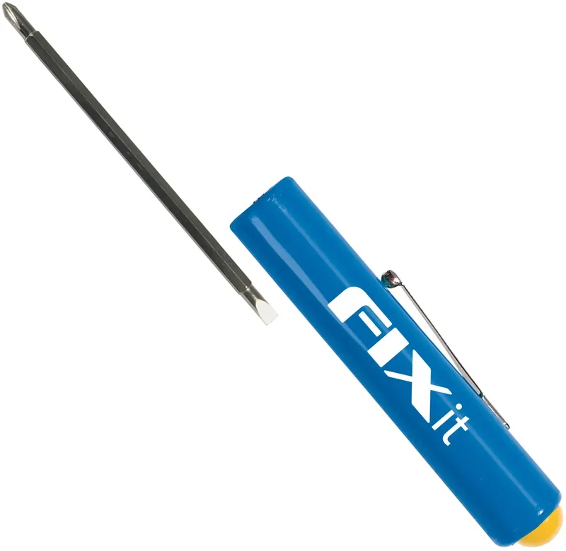 Custom Jumbo Pocket Screwdriver (Rev. 3/16" Flat Tip #1 PLP Blade/Button Top) — view 6