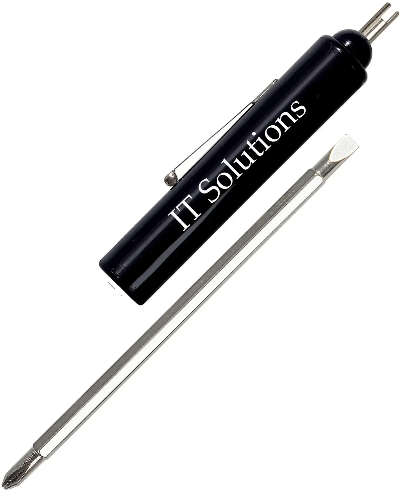 Promotional Jumbo Pocket Screwdriver - Custom Reversible 3/16" Flat Tip #1 Phillips Blade/ Valve Stem Top — view 3