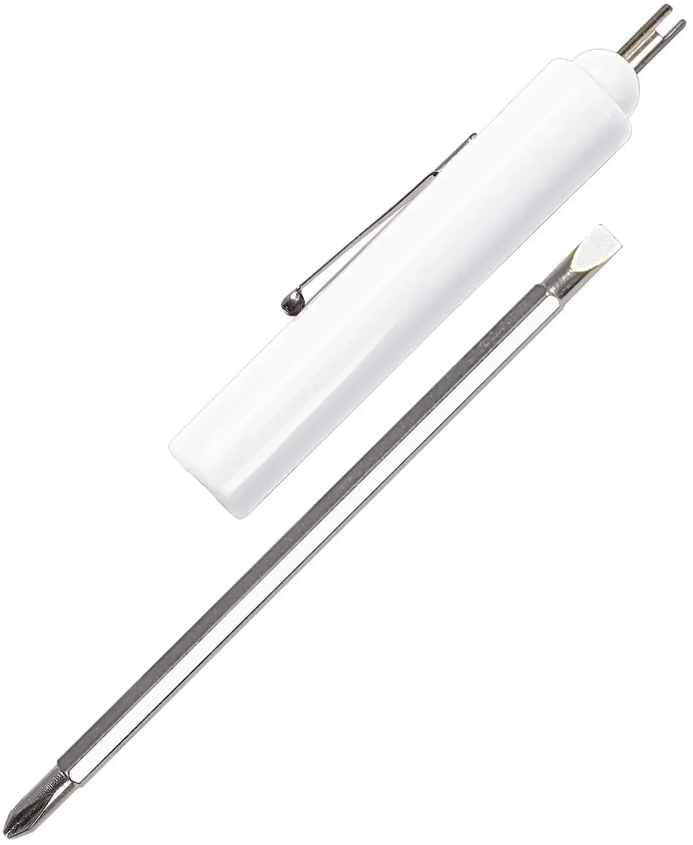 Promotional Jumbo Pocket Screwdriver - Custom Reversible 3/16" Flat Tip #1 Phillips Blade/ Valve Stem Top — view 4