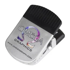 Jumbo Magnetic Power Clip, 2" x 3" x 1.5", Rubber Handles, 1-Color Imprint
