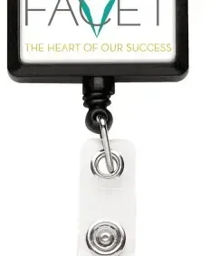Personalized JUMBO Rectangle Badge Reel — view 2