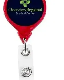 Personalized JUMBO Magnetic Round Badge Reel — view 2