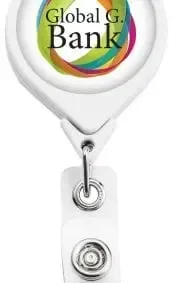 Personalized JUMBO Magnetic Round Badge Reel — view 3