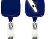 Customized JUMBO Sqround Badge Reel with Lanyard Attachment in Blue