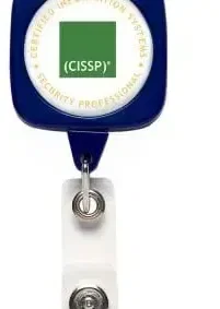 Customized JUMBO Sqround Badge Reel with Lanyard Attachment — view 5