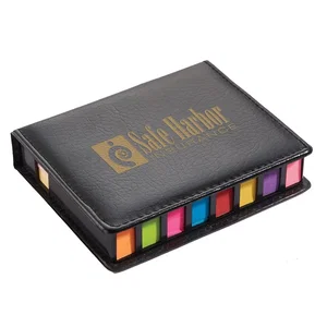 Jumbo Sticky Note Keeper, 5" x 4.13" Leatherette, Full-Color Imprint