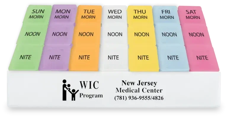 Jumbo Three For Me Medicine Tray custom-printed with a logo — view 1