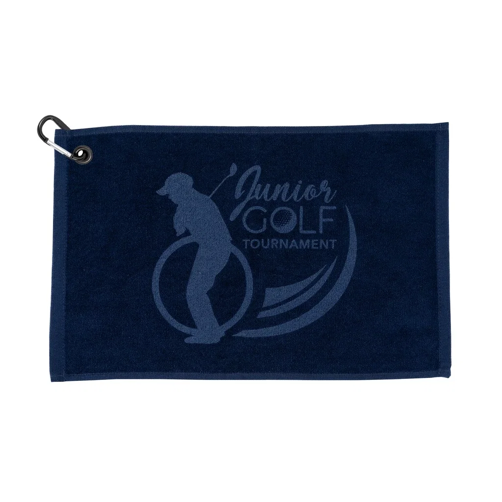Junior Golf Towel — Navy Blue — view 2