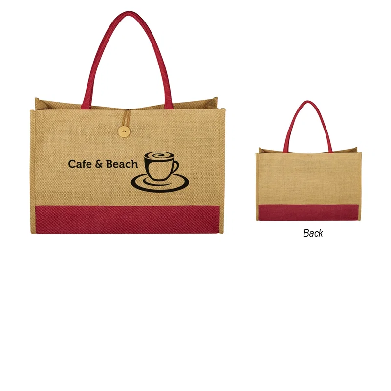 Jute Box Tote Bag — view 6