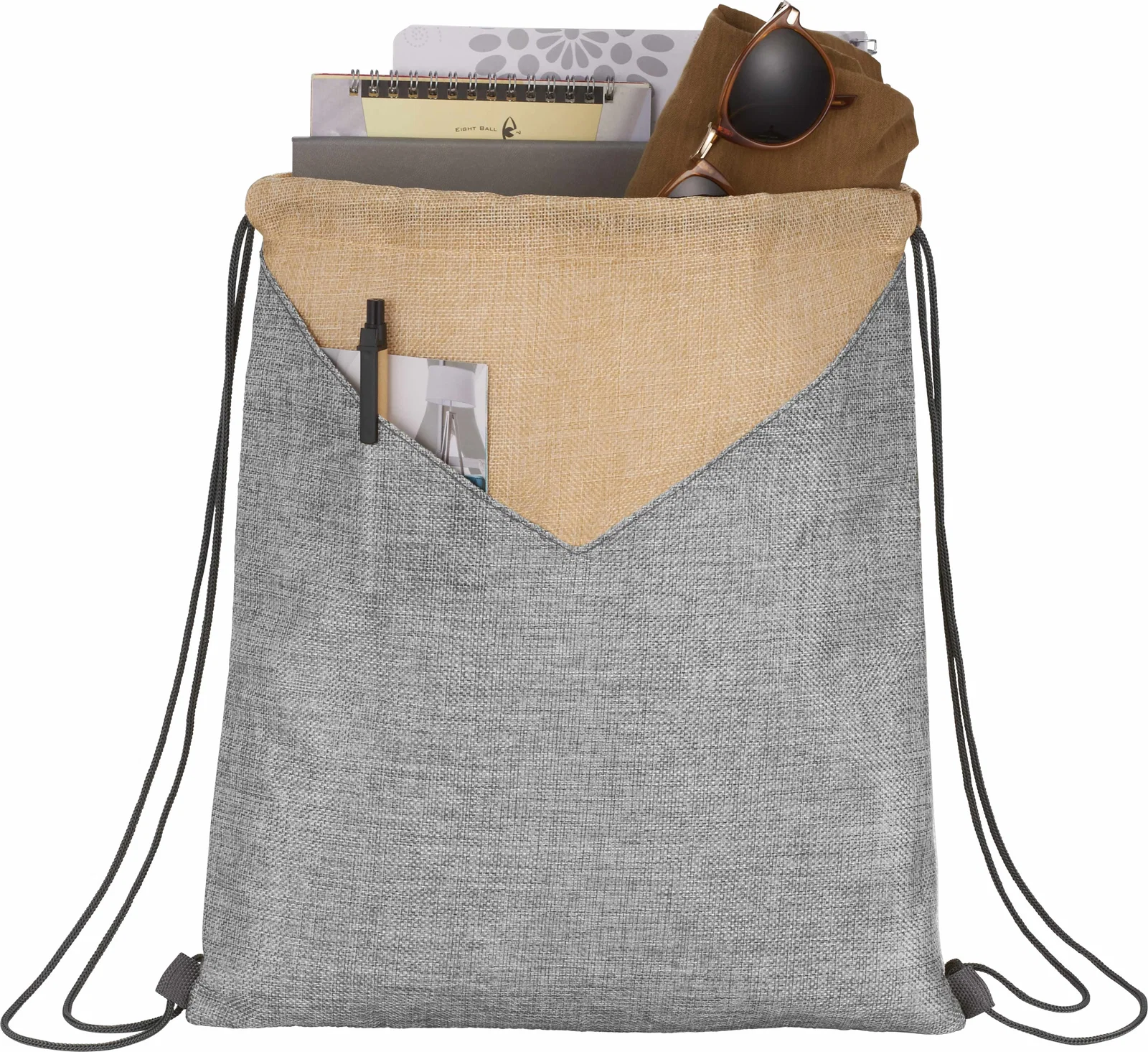 Custom Kai Drawstring Bag - PolyCanvas — view 6