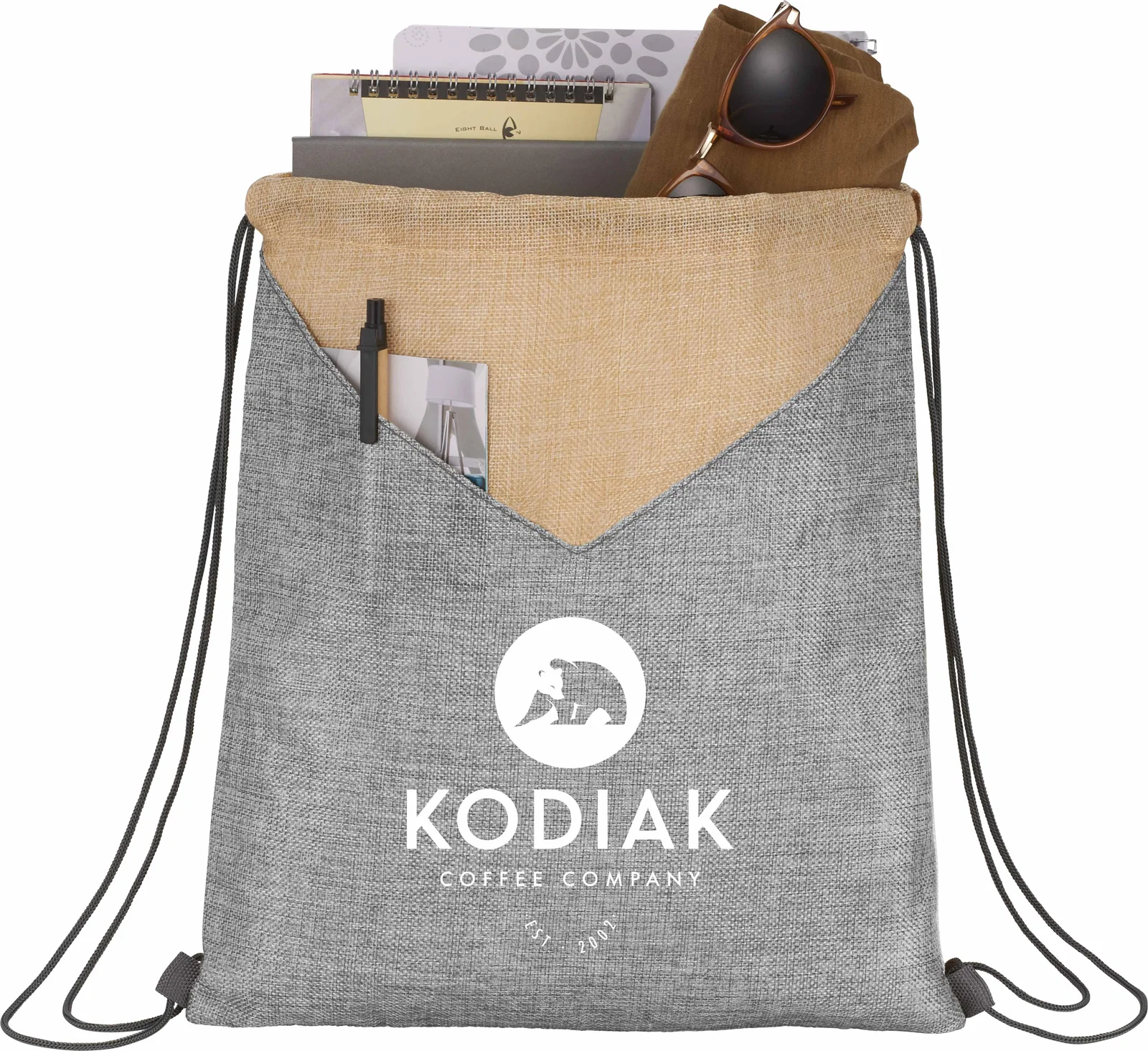 Custom Kai Drawstring Bag - PolyCanvas — view 8