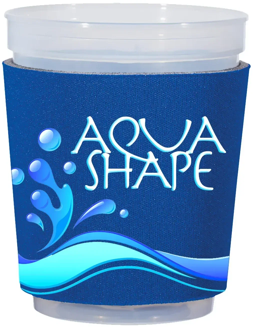 White cup sleeve sized to wrap around a hot drink