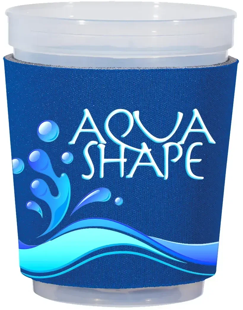 Full color print covering the outside of the coffee holder