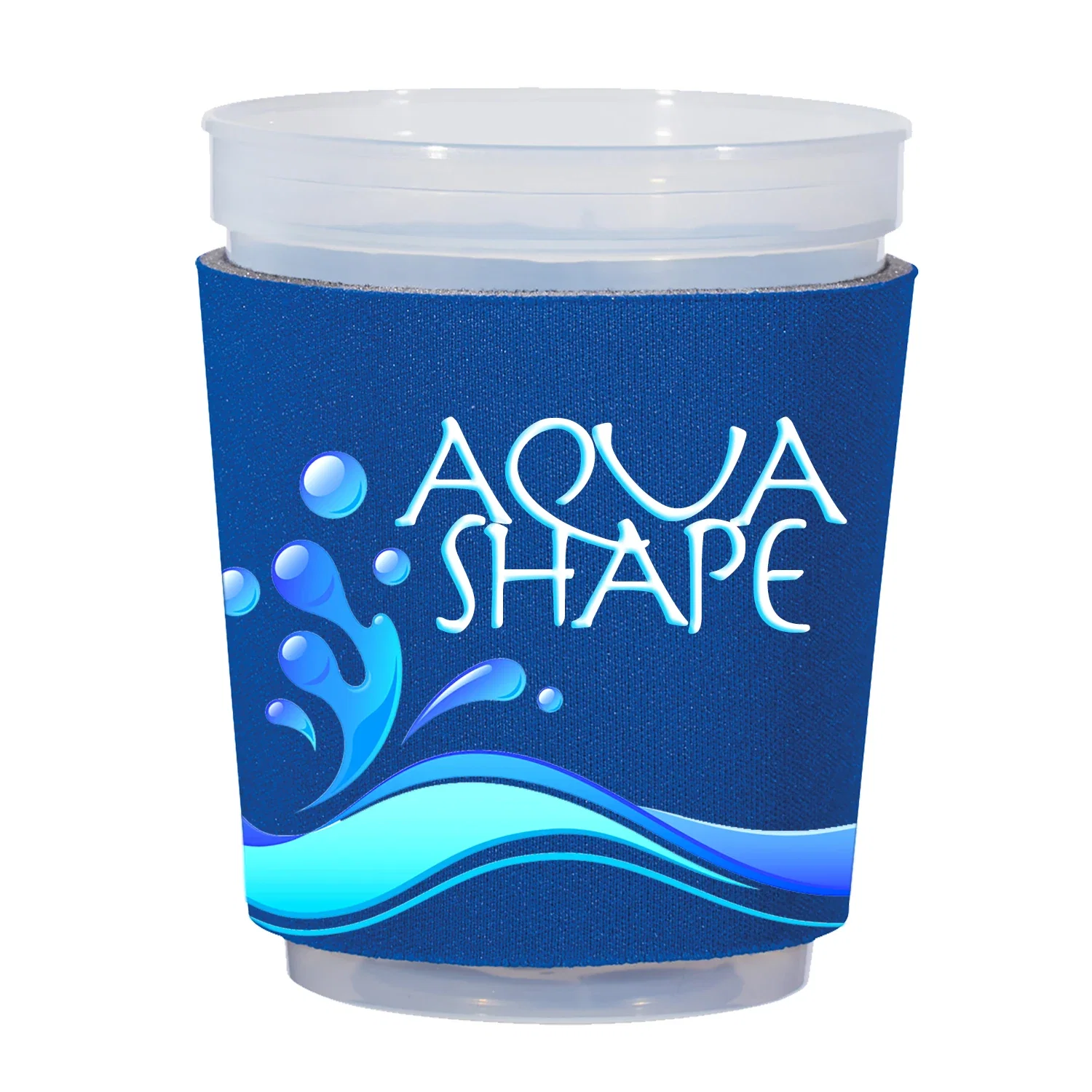 Side angle of the insulating band on a takeaway cup
