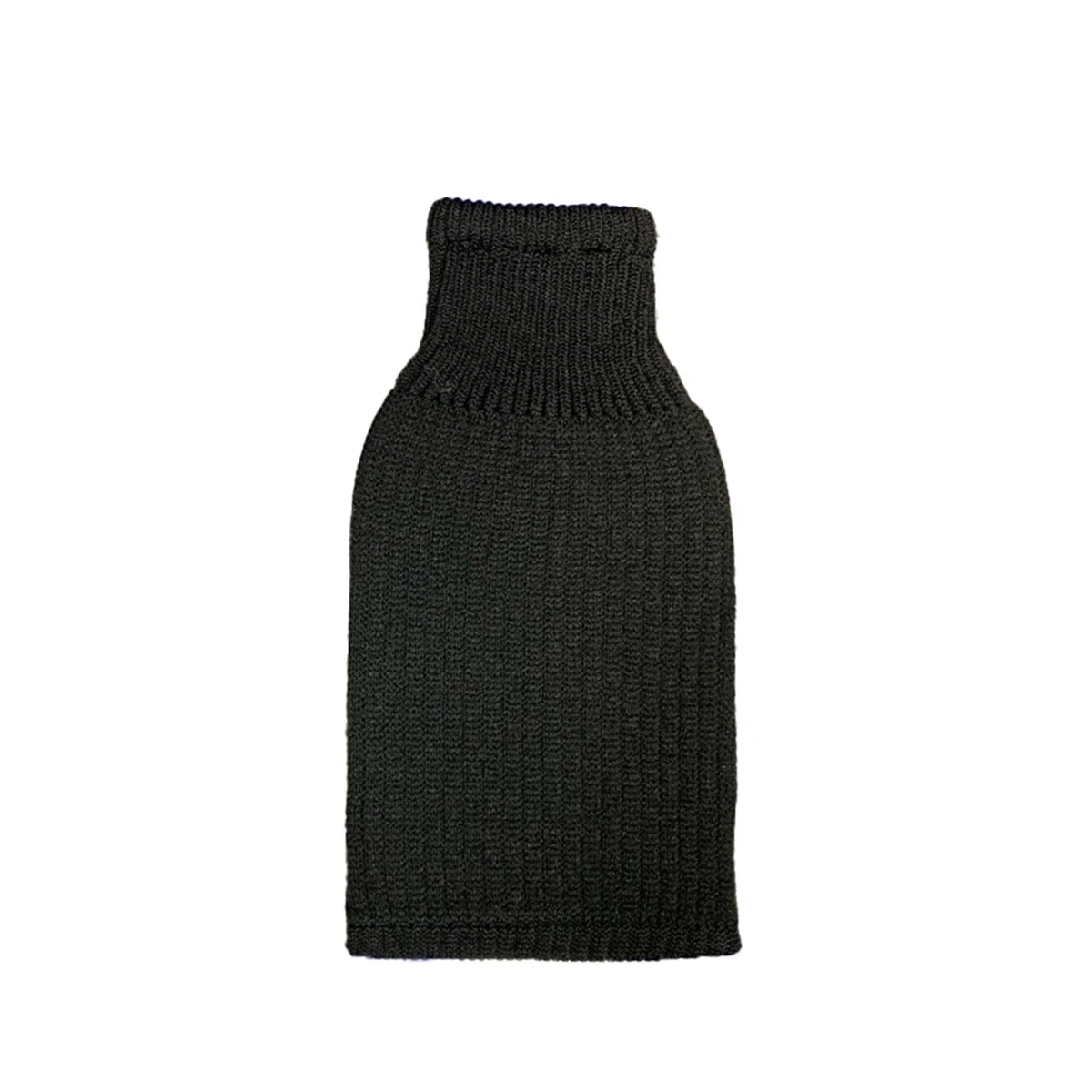 Ribbed knit texture shown up close