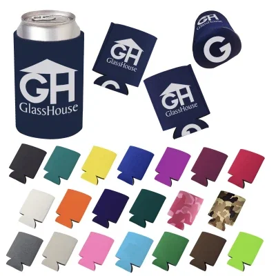 Collapsible sleeve wrapped around a standard beverage can