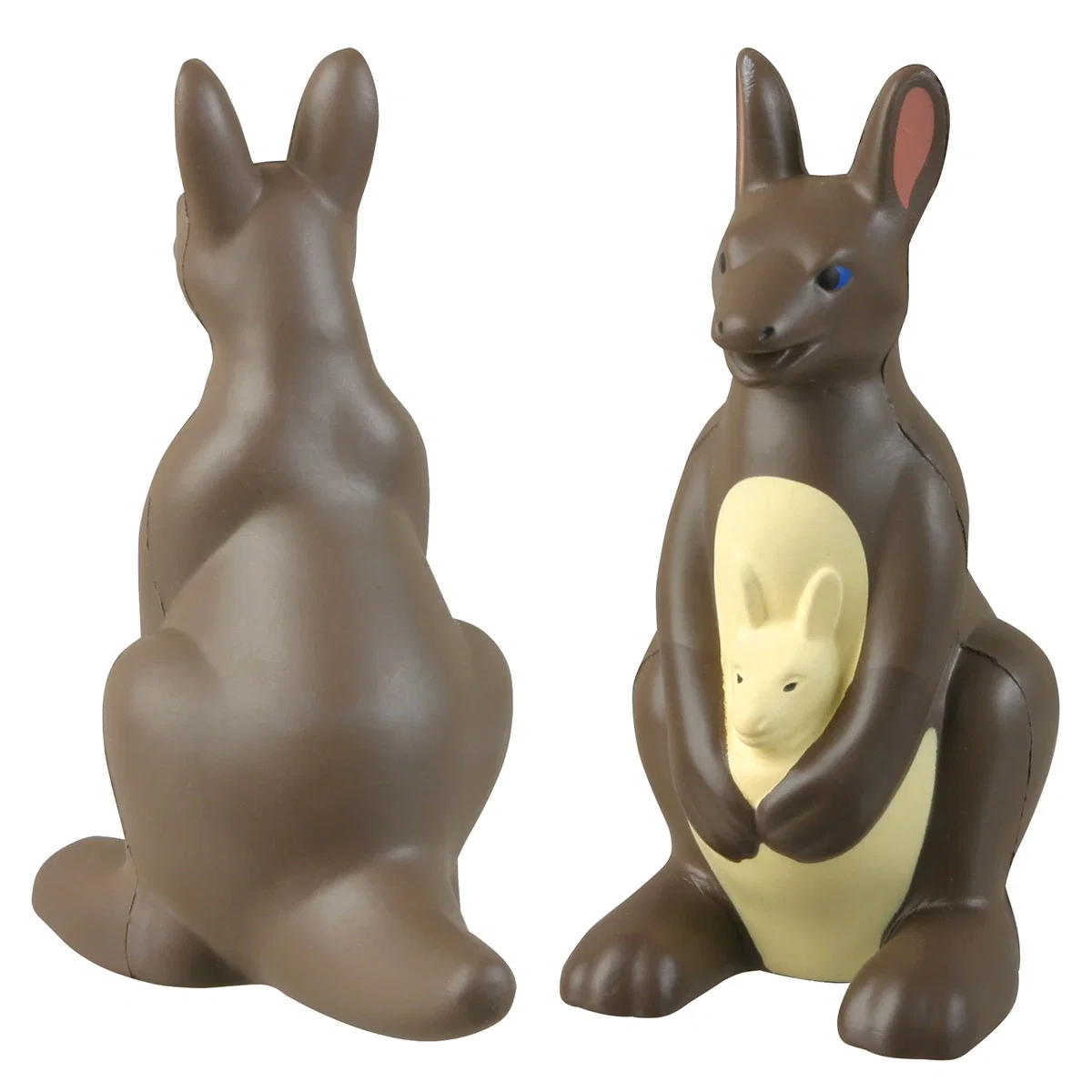 Kangaroo shaped stress reliever, 2-1/4 x 5 x 4 inches
