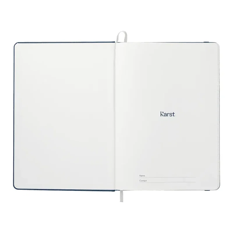 Personalized Karst Stone Bound Notebook - 5.5" x 8.5" — view 19