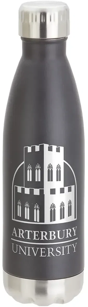 Keep 17 oz insulated bottle, custom logo imprint area detail