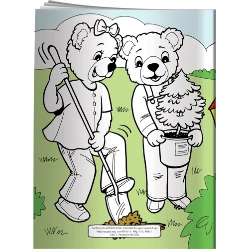 Inside activity pages of Keep Our World Beautiful coloring book