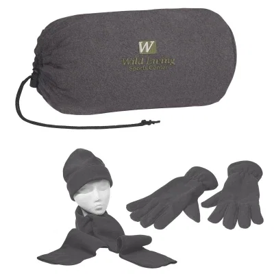 Matching winter gift set shown in a dark colorway