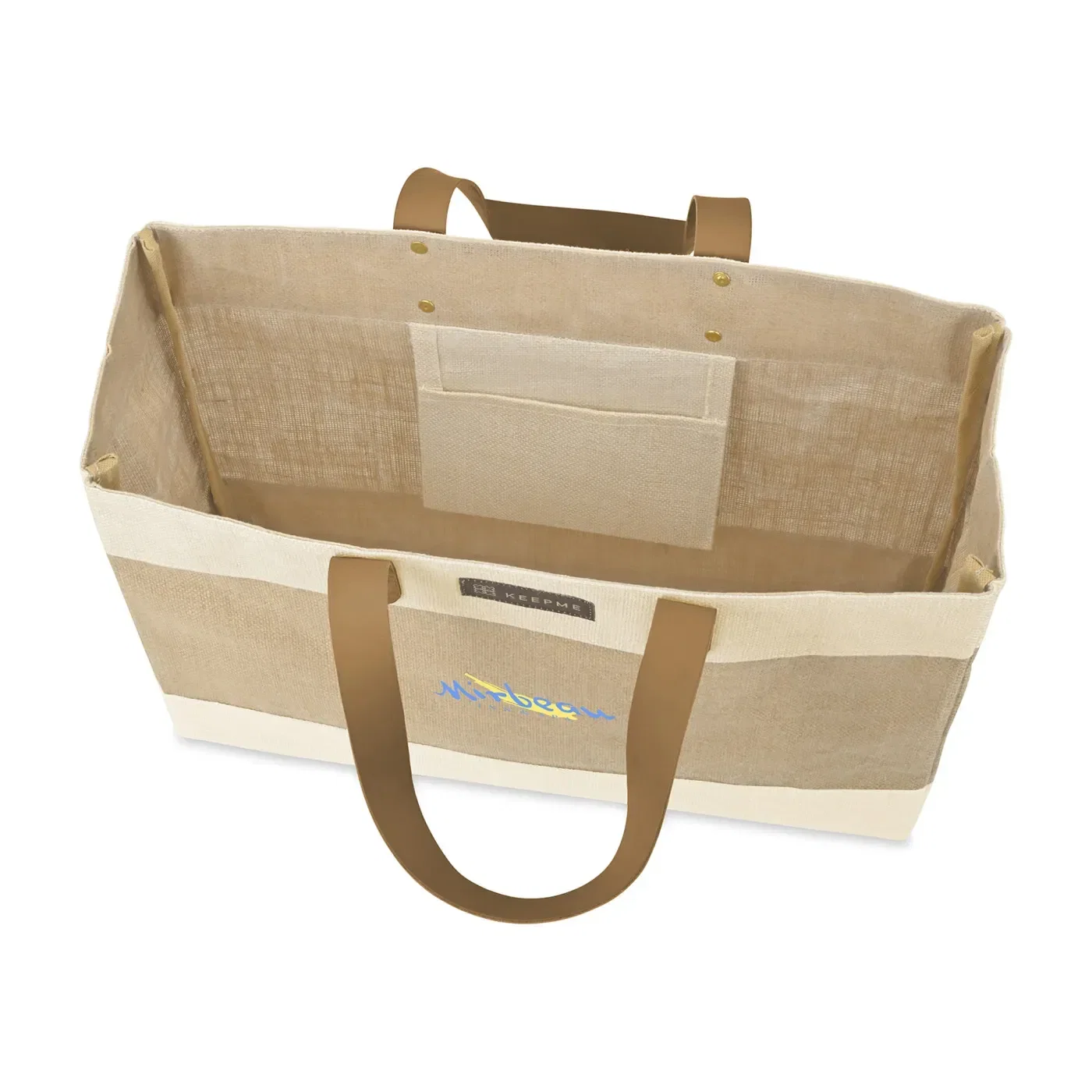 KEEPME® Jute Market Tote — view 2