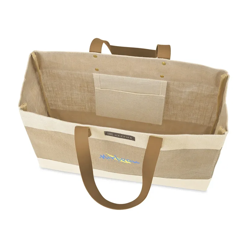 KEEPME® Jute Market Tote — view 2