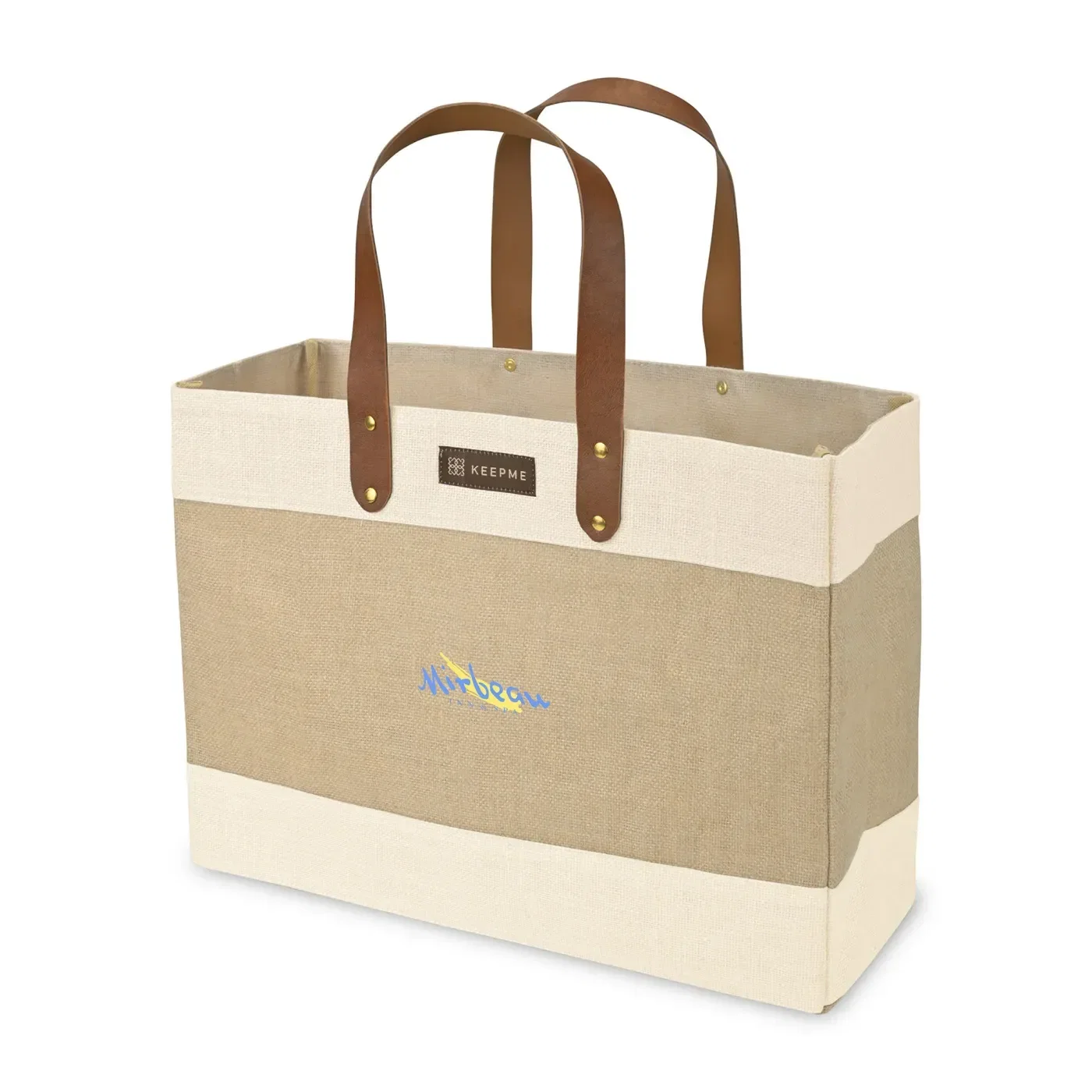 KEEPME® Jute Market Tote — view 3