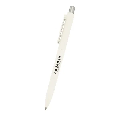 Navy pen displayed on a flat surface