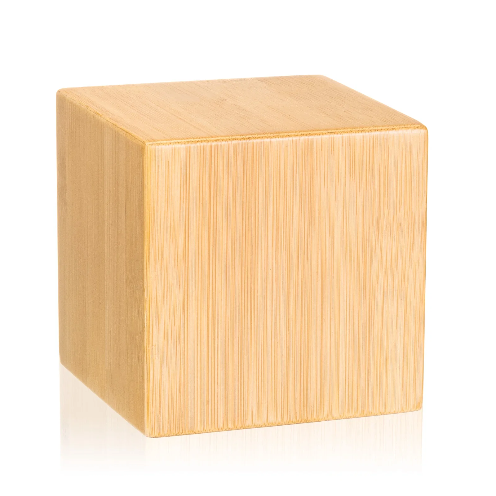 Personalized Bamboo Cube Award, wood awards for service anniversary gifts