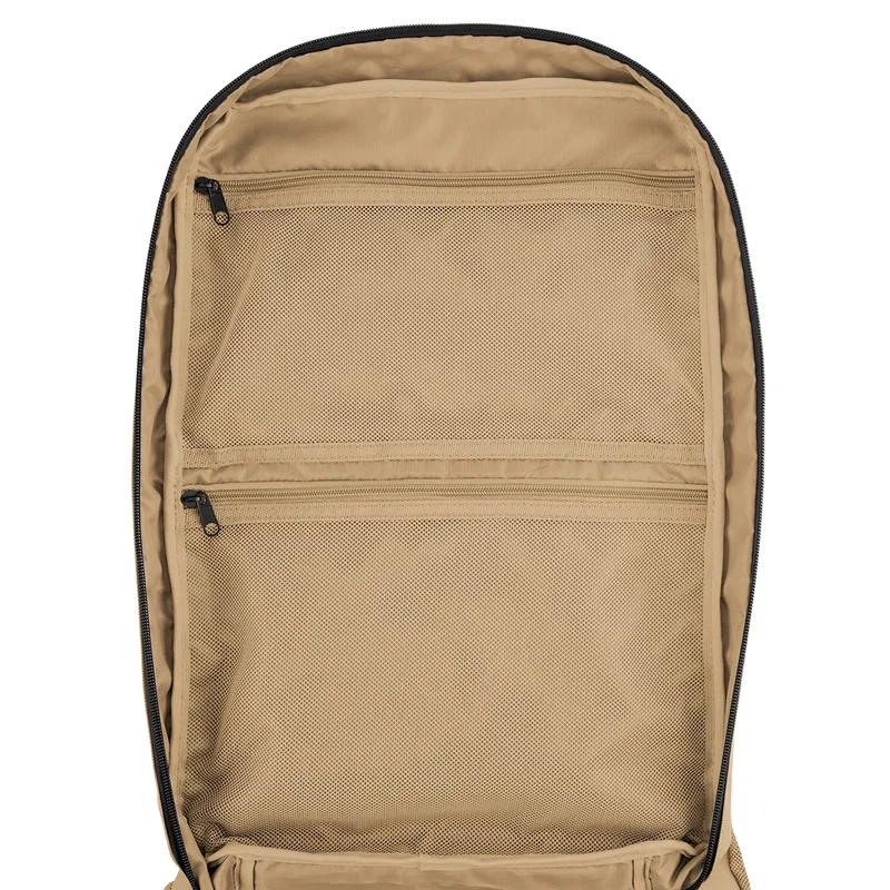 Commuter wearing the rucksack on a walk to the office